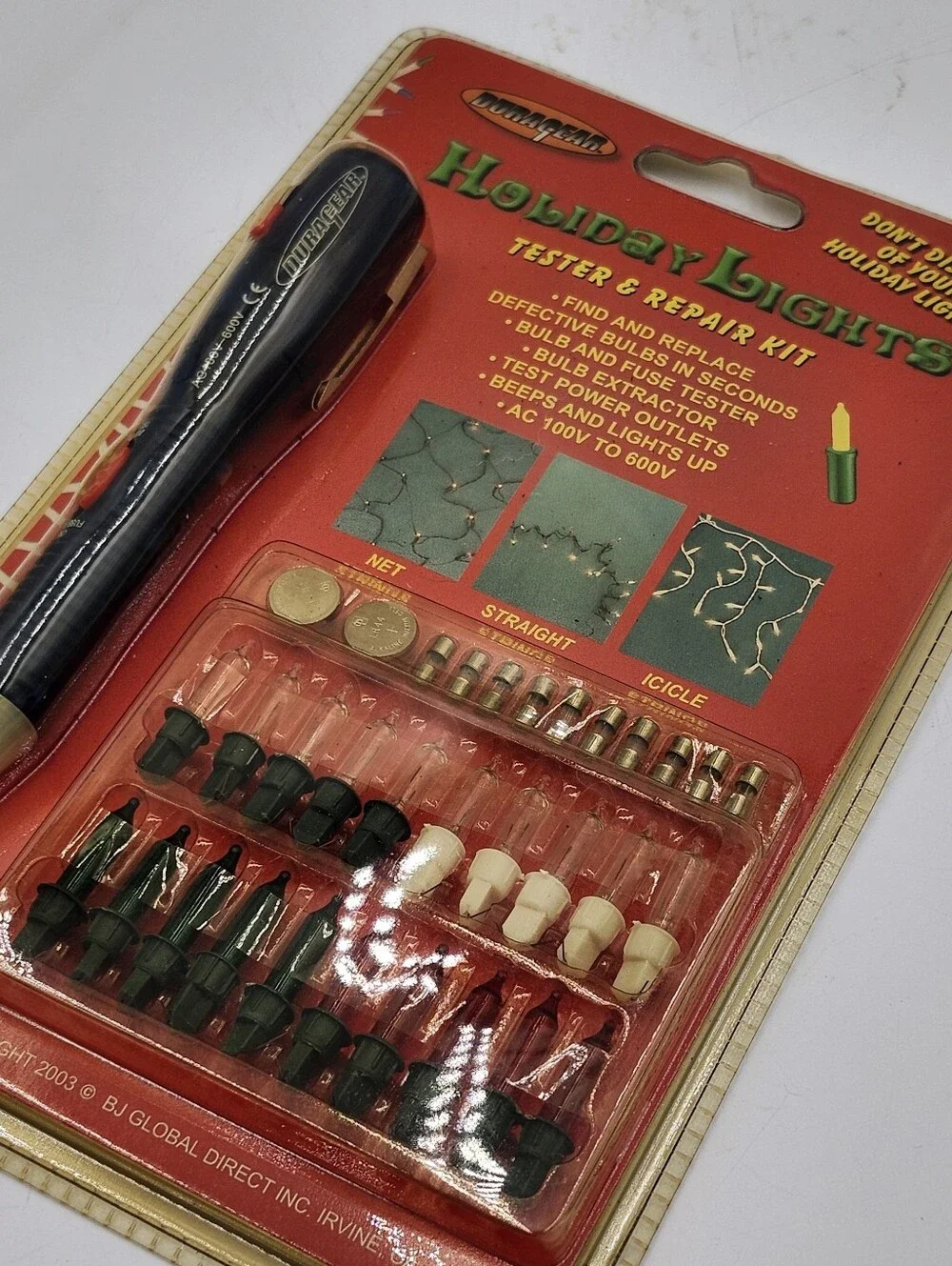 NEW Duragear Holiday Christmas Lights Tester Repair Tool And Tester.